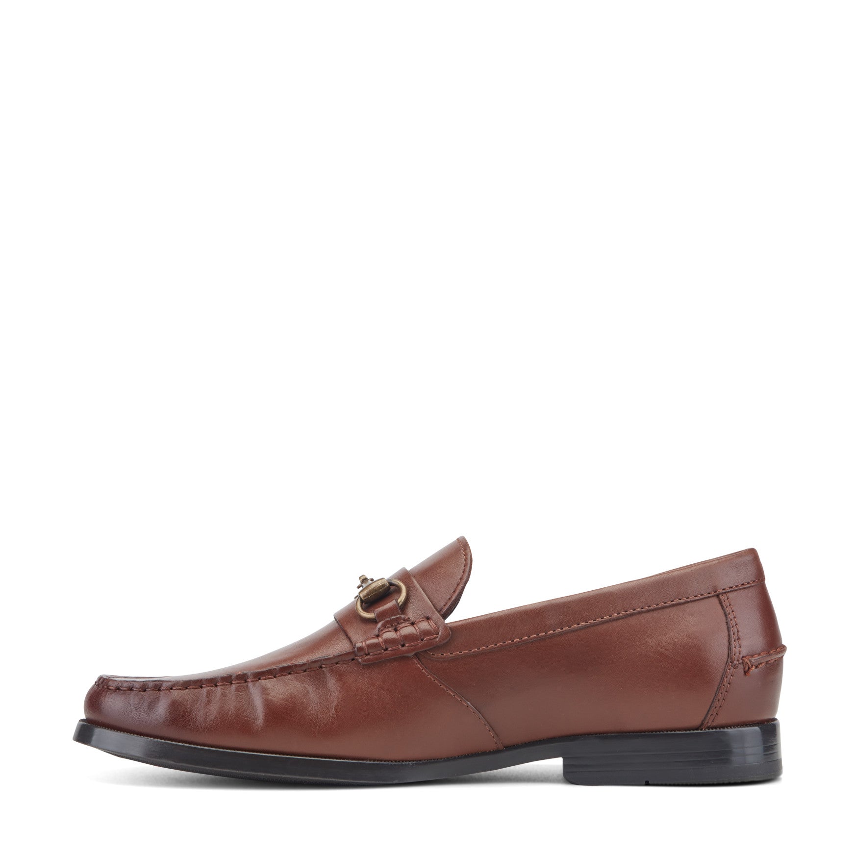 Men Rockport Whit Classic Bit Loafers Dark Natural Leather