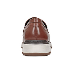 Men Rockport Liam Penny Loafers Dark Natural Leather