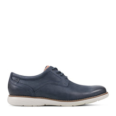 Men Rockport Garett Plain Toe Oxford Dark Blue Leather