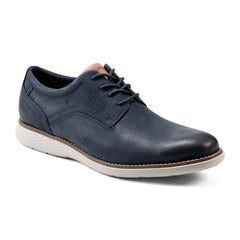 Men Rockport Garett Plain Toe Oxford Dark Blue Leather