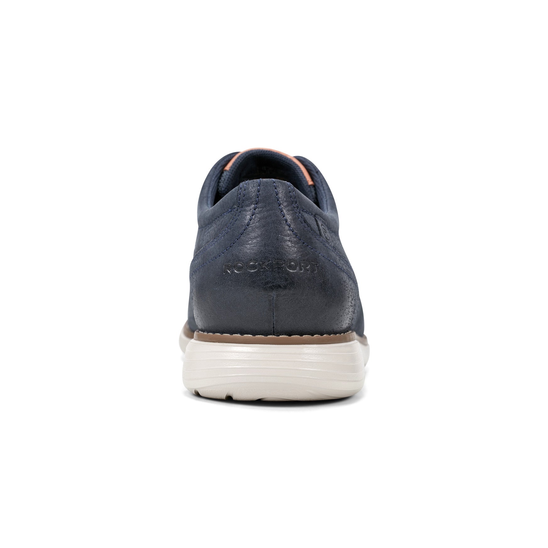 Men Rockport Garett Plain Toe Oxford Dark Blue Leather