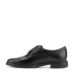 Men Rockport Keefe Dress Cap Toe Lace-up Oxfords Black Leather
