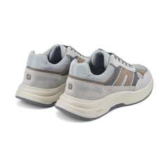 Men Rockport Henry Casual Lace-Up Sneakers Dark Gray Suede