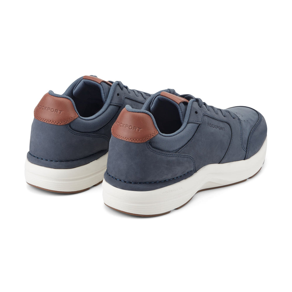 Men Rockport ProWalker Tour Lace-up Casual Sneakers Dark Blue