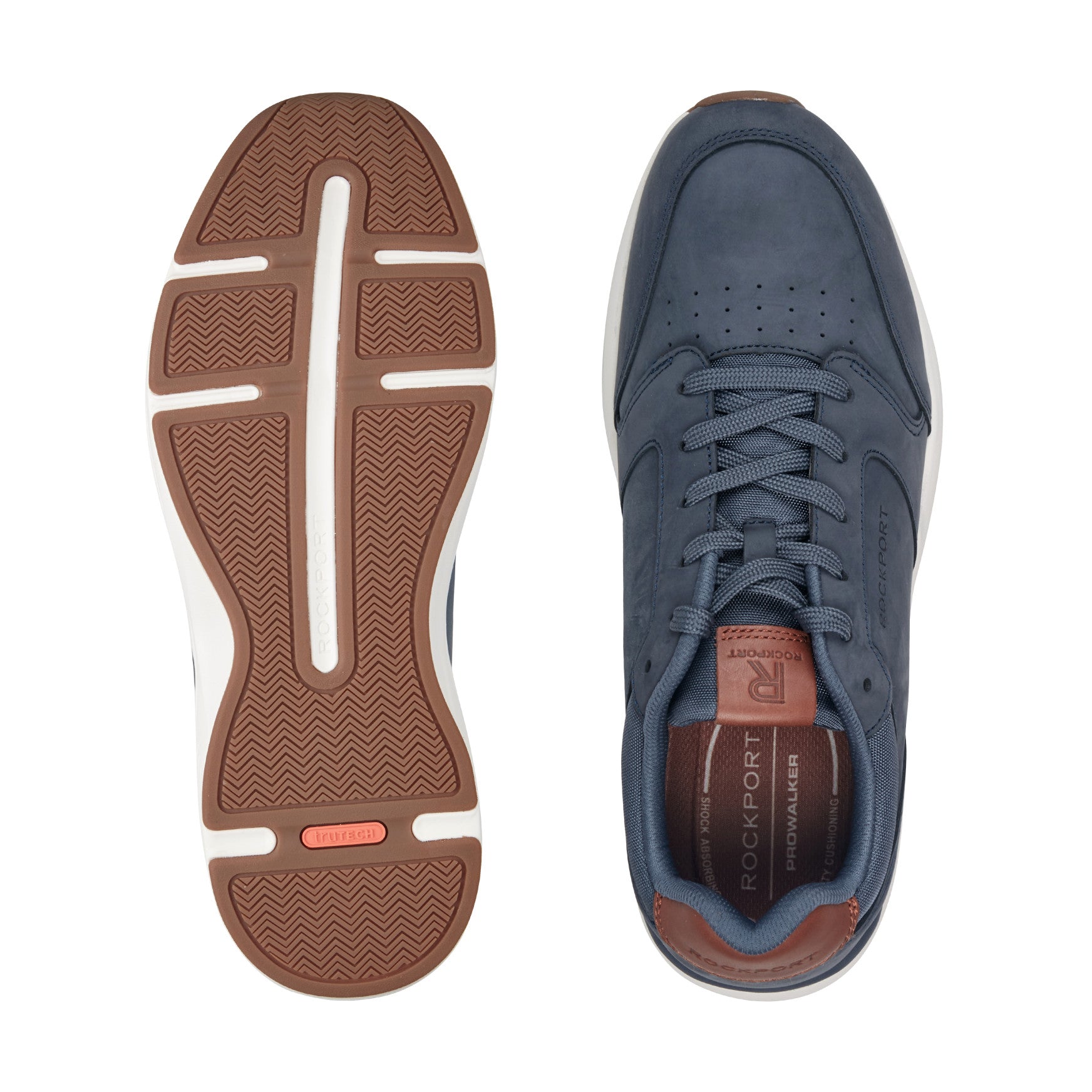 Men Rockport ProWalker Tour Lace-up Casual Sneakers Dark Blue