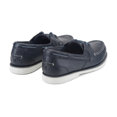 Men Rockport Southport Boat Shoe Dark Blue Leather