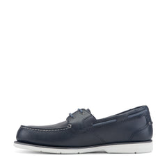 Men Rockport Southport Boat Shoe Dark Blue Leather