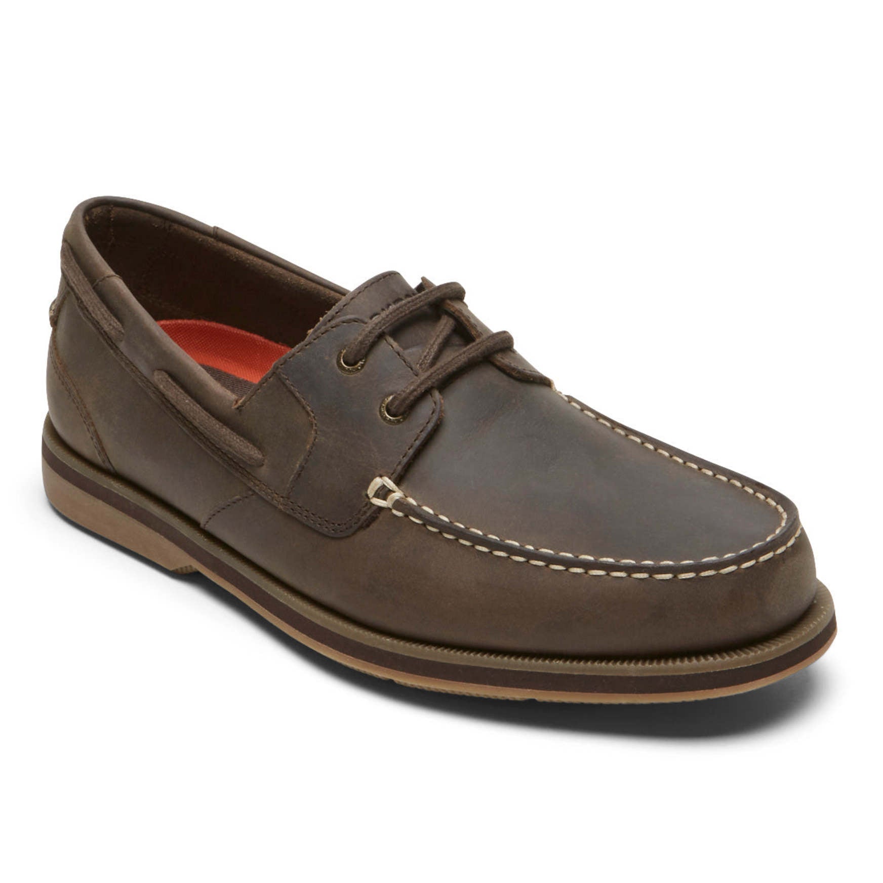 Men Rockport Southport Boat Shoe Oat Brown Leather