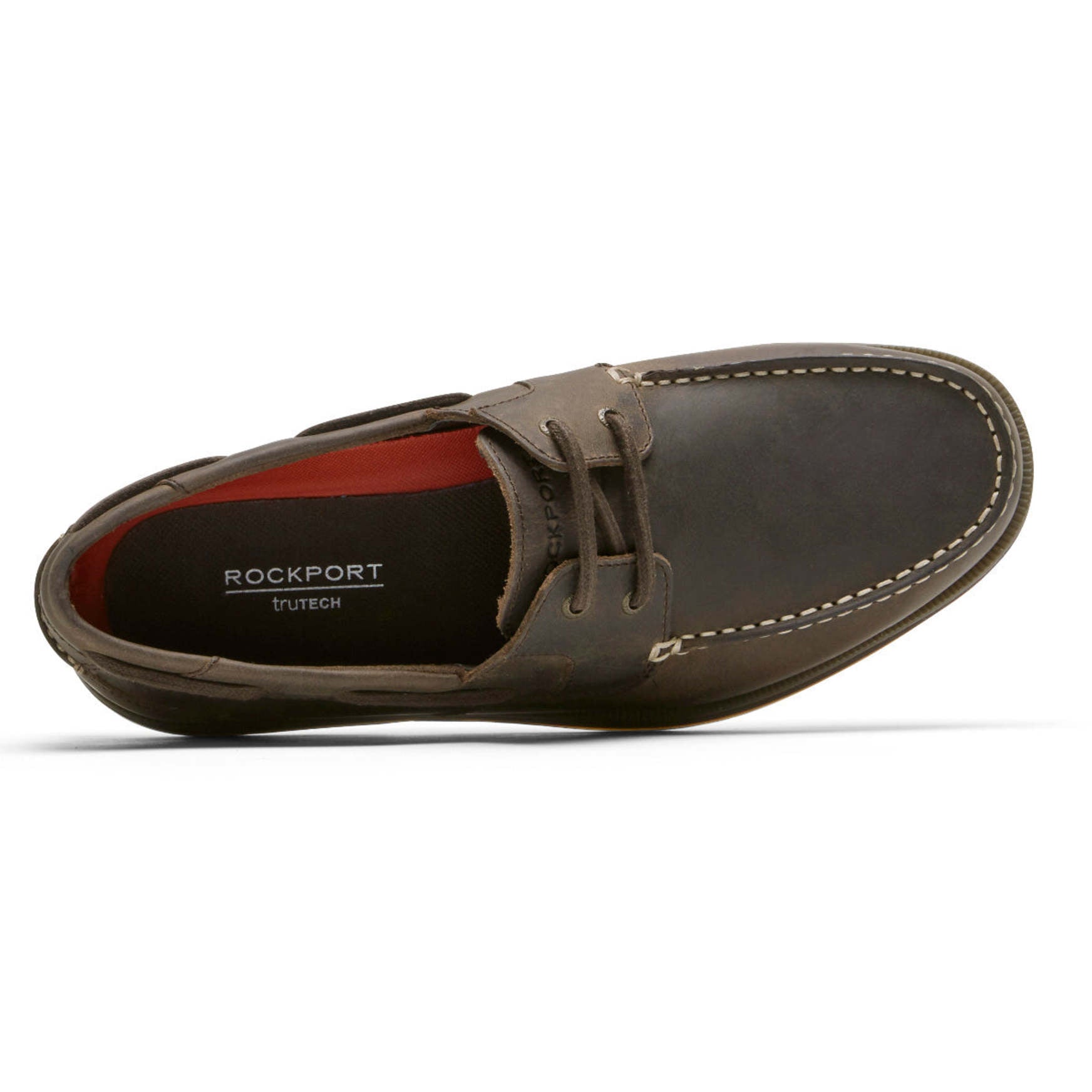 Men Rockport Southport Boat Shoe Oat Brown Leather