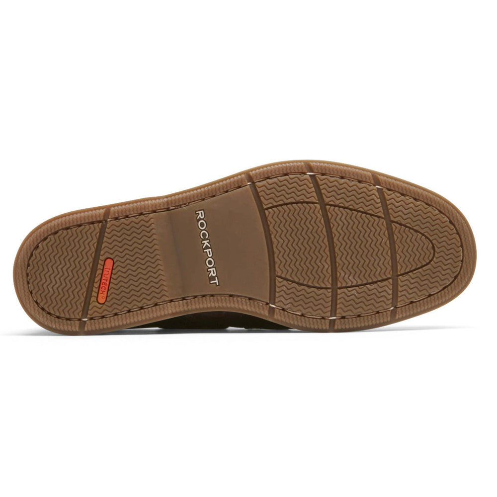 Men Rockport Southport Boat Shoe Oat Brown Leather