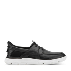Men Rockport Seadon Step Activated Sneakers Black Leather