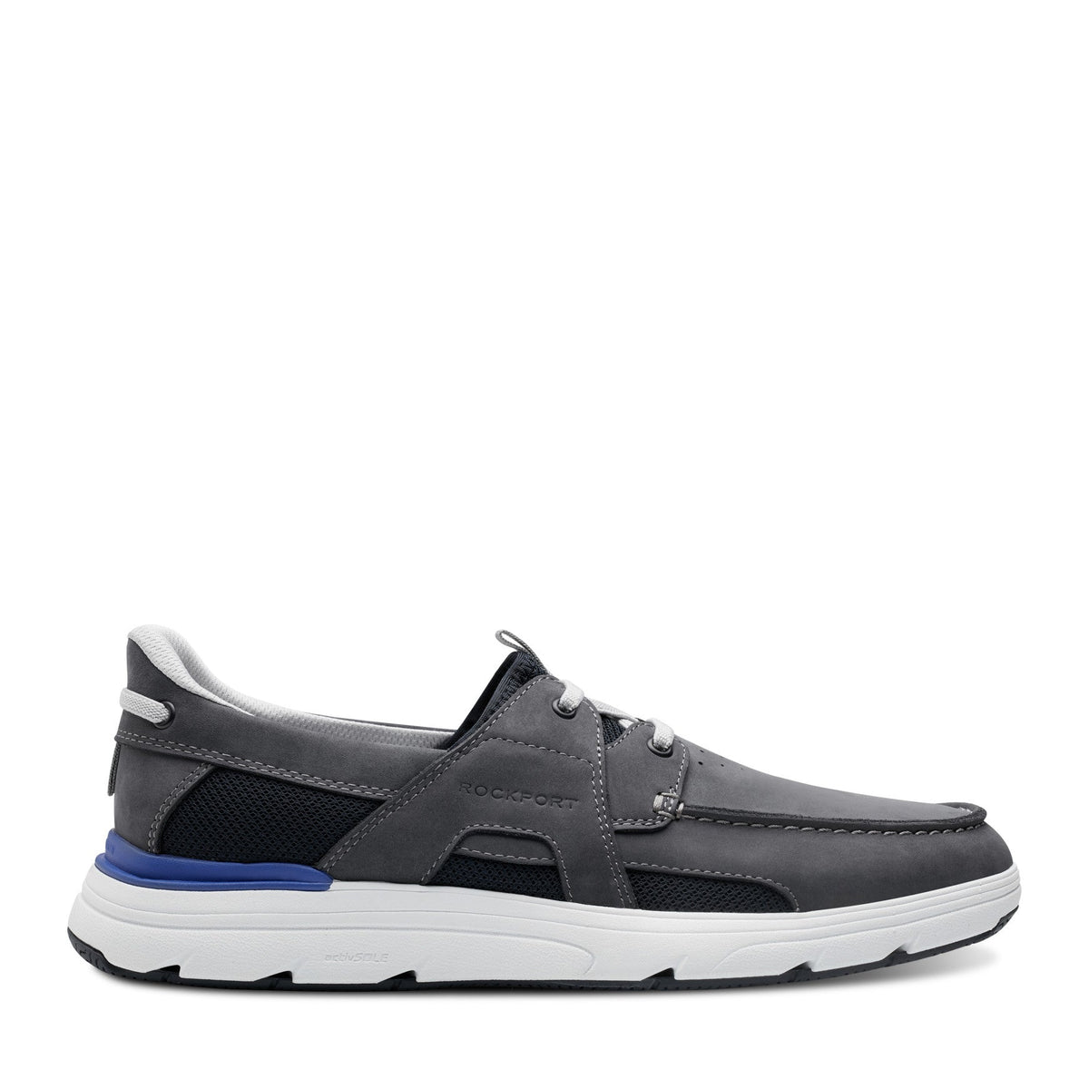 Men Rockport Seadon Step Activated Sneakers Dark Blue Nubuck
