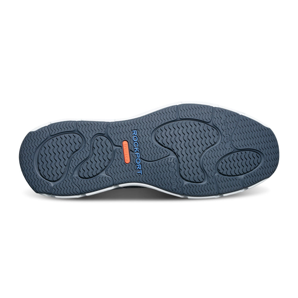 Men Rockport Seadon Step Activated Sneakers Dark Blue Nubuck