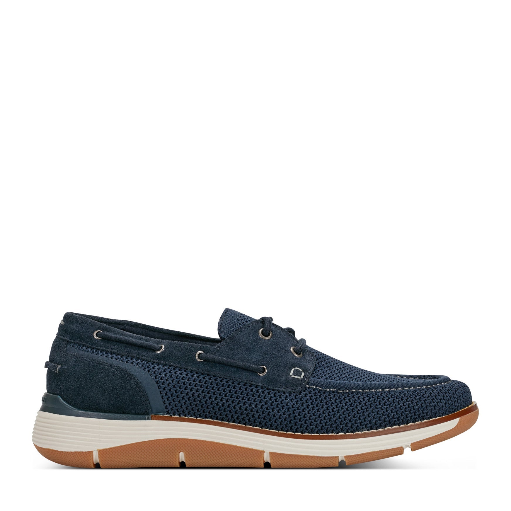 Men Rockport Lyall Boat Shoes Dark Blue