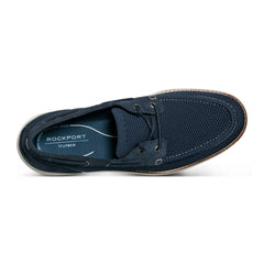 Men Rockport Lyall Boat Shoes Dark Blue