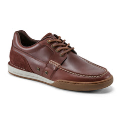 Men Rockport Wentworth Round Toe Casual Flat Boat Shoe Dark Natural