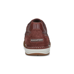 Men Rockport Wentworth Round Toe Casual Flat Boat Shoe Dark Natural