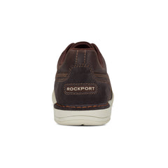 Men Rockport Wentworth Round Toe Casual Flat Boat Shoe Dark Brown