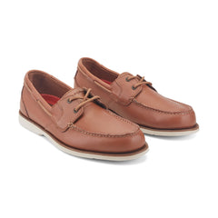 Men Rockport Southport Boat Shoe Medium Natural Leather