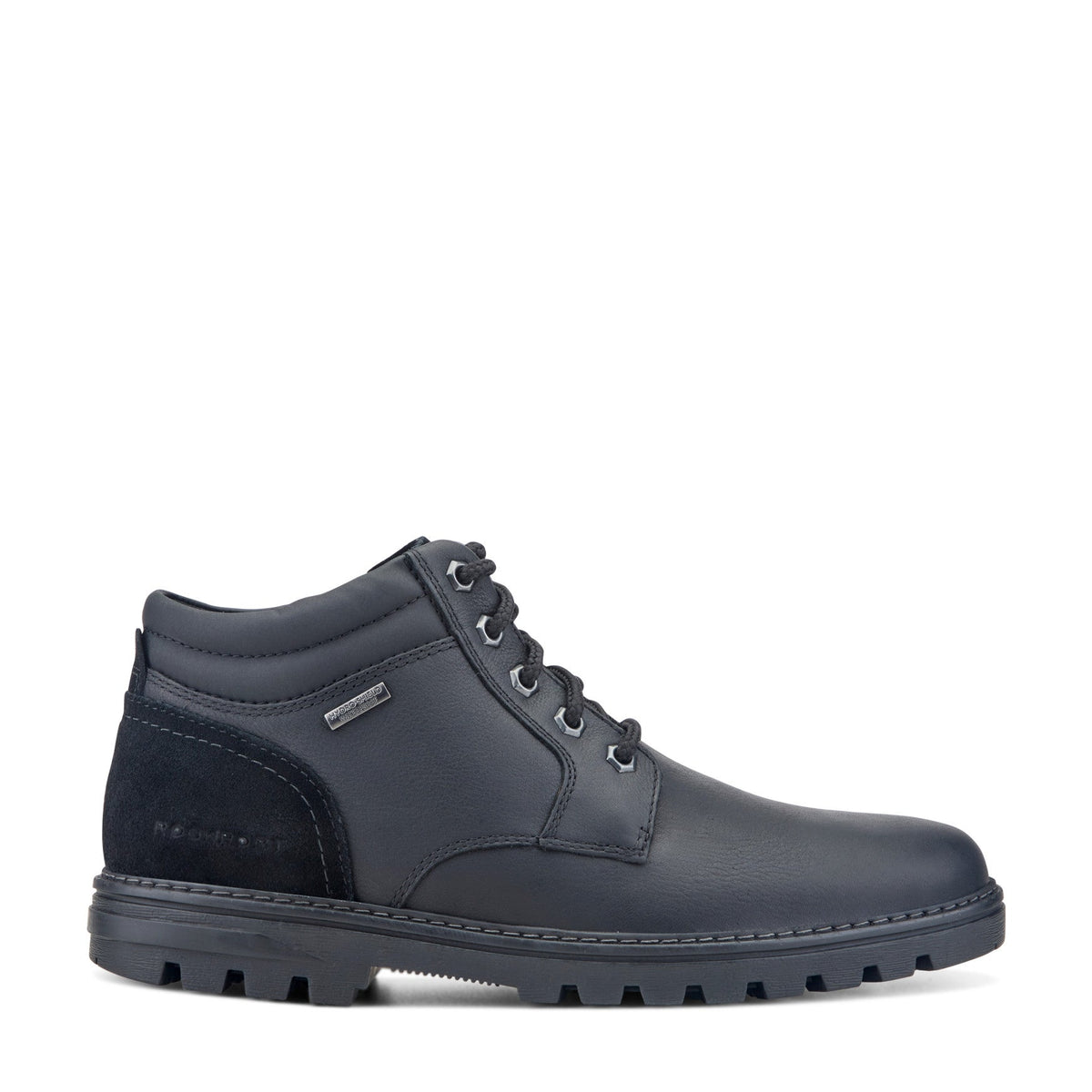 Men Rockport Weather or Not Waterproof Boot Black Leather