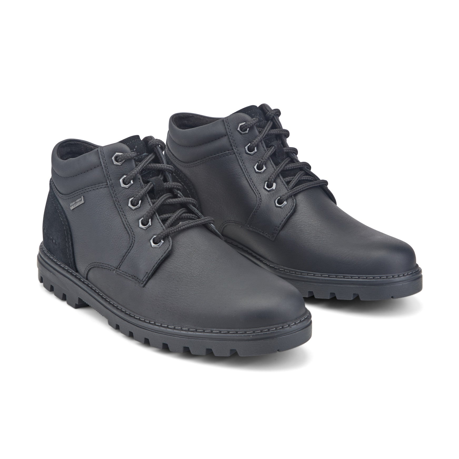 Men Rockport Weather or Not Waterproof Boot Black Leather