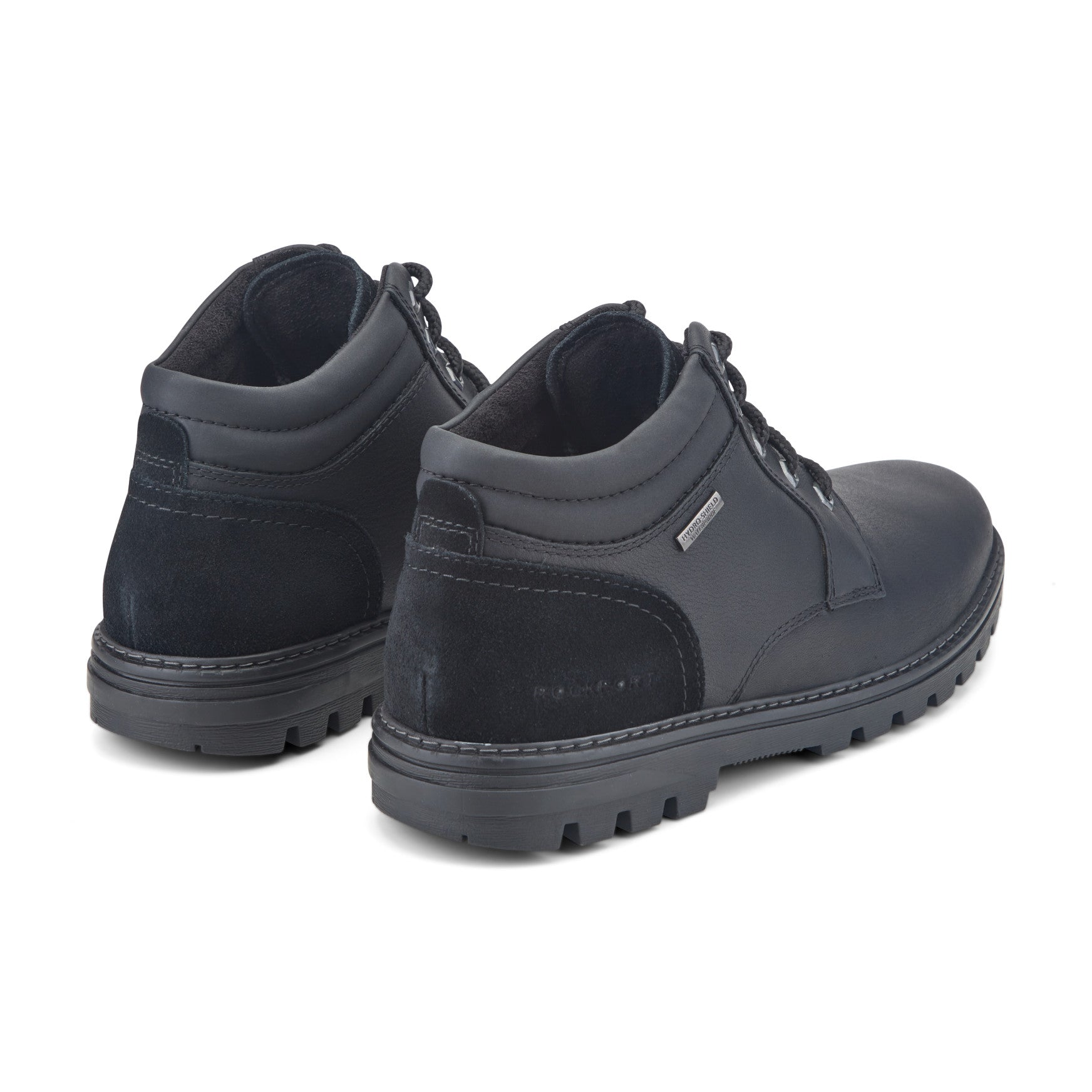 Men Rockport Weather or Not Waterproof Boot Black Leather