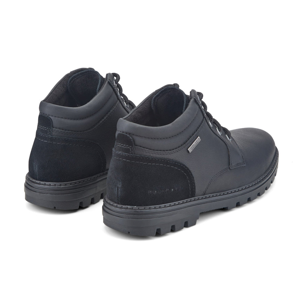 Men Rockport Weather or Not Waterproof Boot Black Leather
