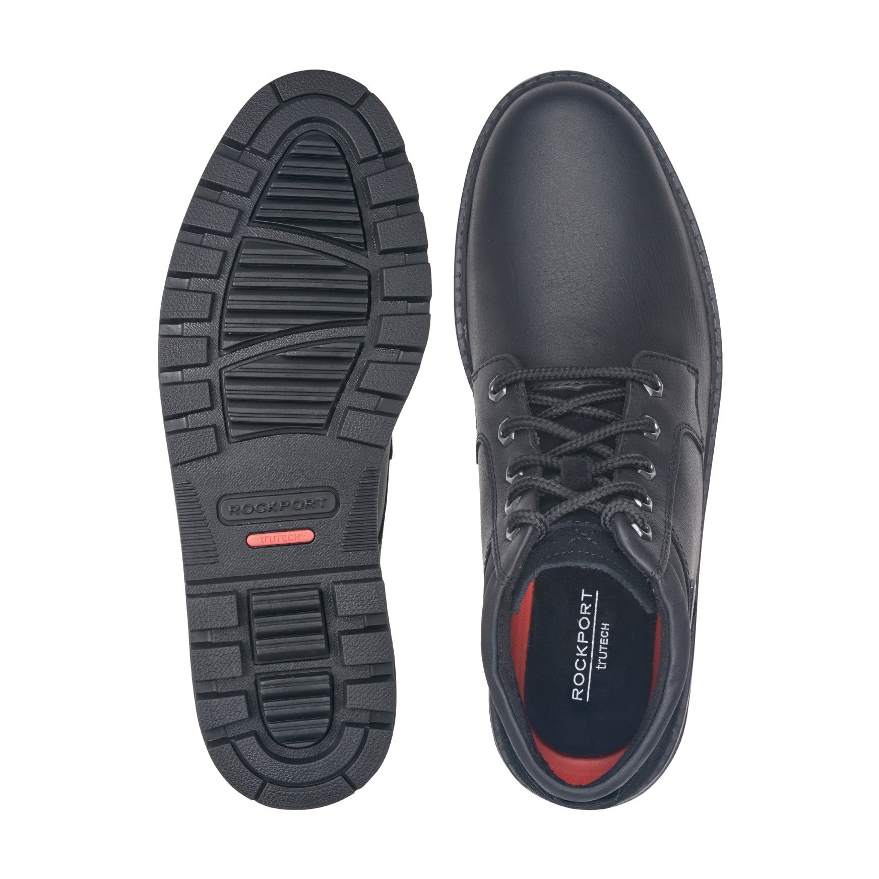 Men Rockport Weather or Not Waterproof Boot Black Leather