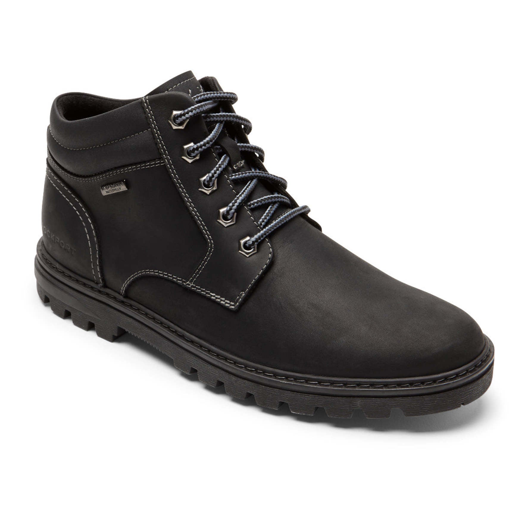 Men Rockport Weather or Not Waterproof Boot Black Suede