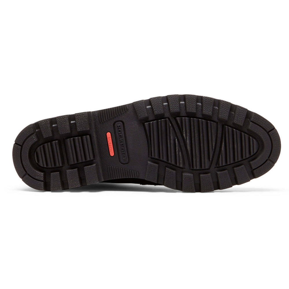 Men Rockport Weather or Not Waterproof Boot Black Suede