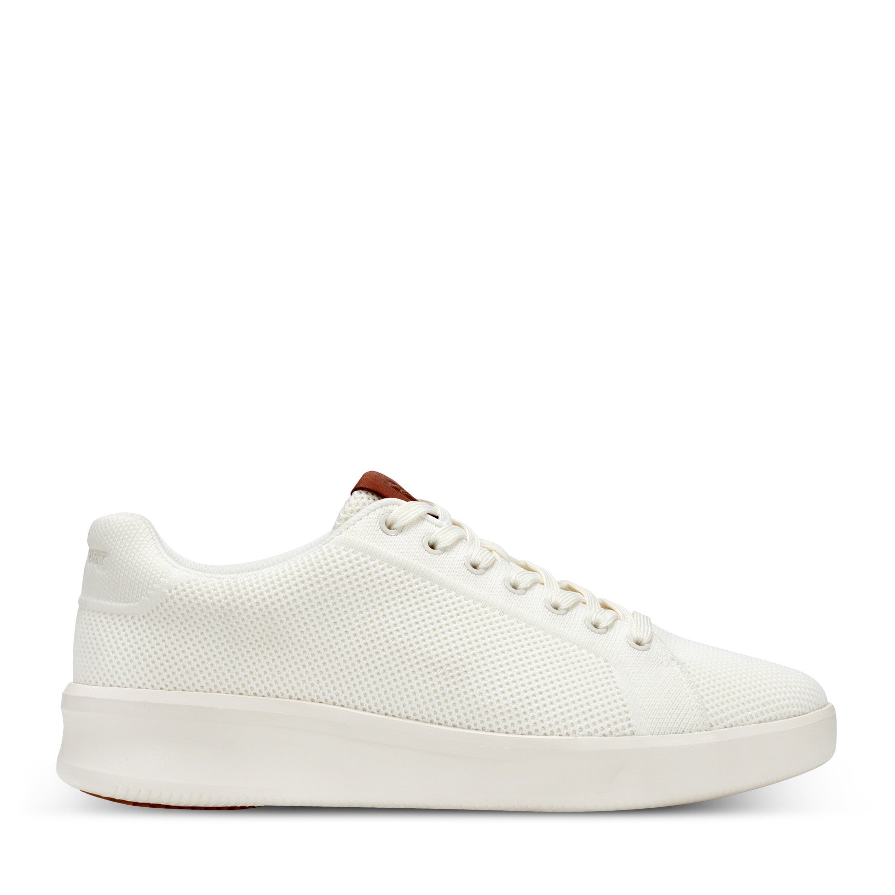 Men Rockport Lite Court Lace-up Casual Sneakers Ivory