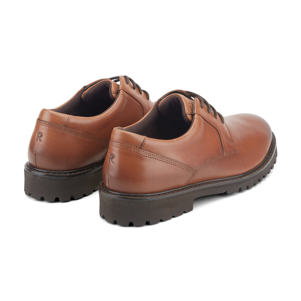 Men Rockport Maverick Plain Toe Oxford Medium Natural Leather