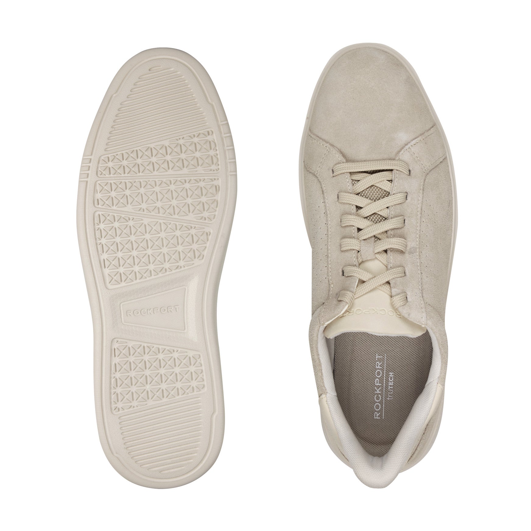 Men Rockport Tristen Step Activated Lace-Up Light Natural