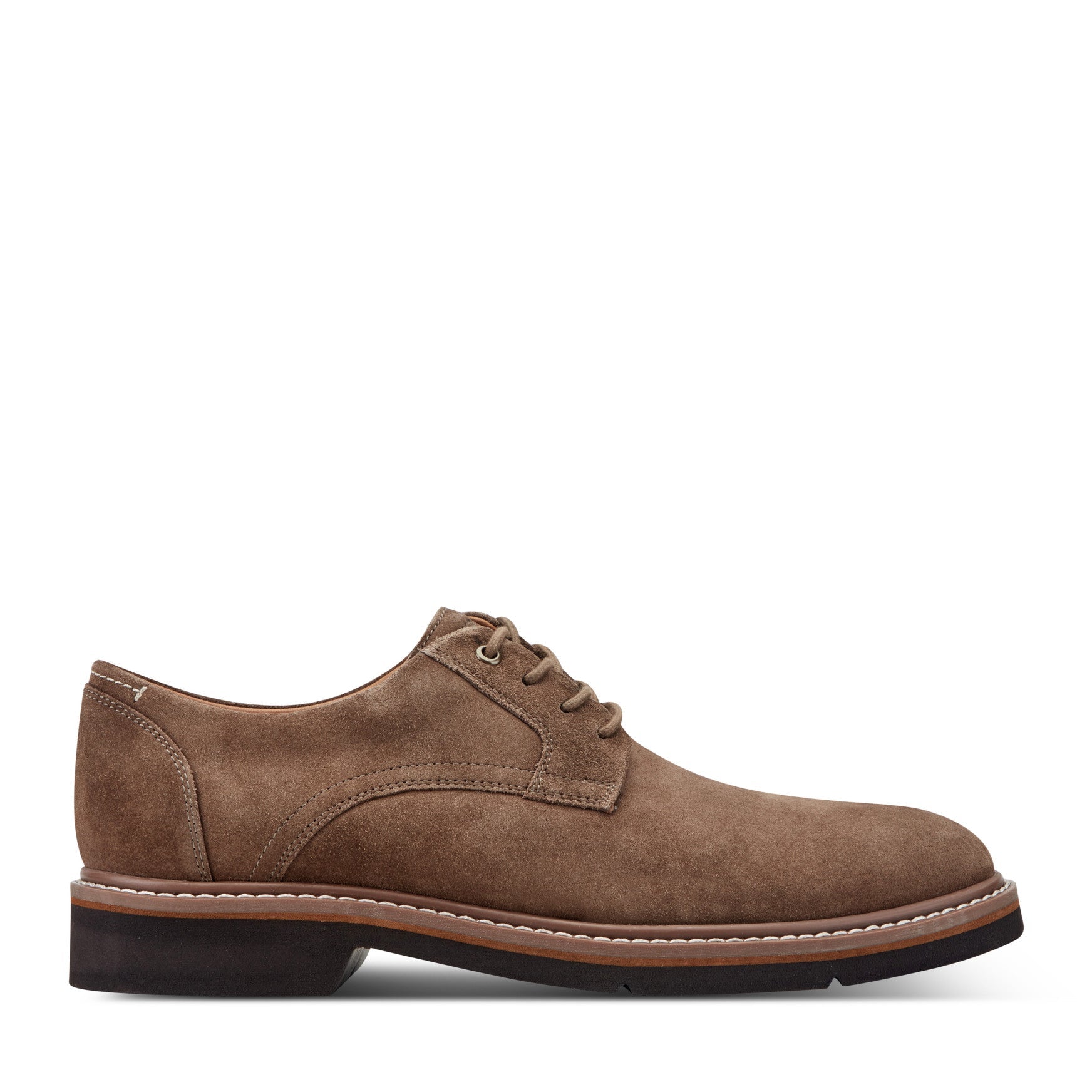 Men Rockport Foley Lace-up Casual Oxfords Brown Suede