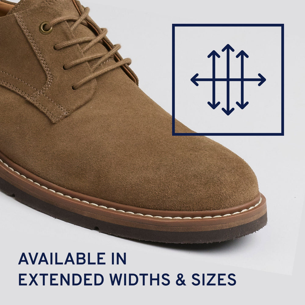 Men Rockport Foley Lace-up Casual Oxfords Brown Suede