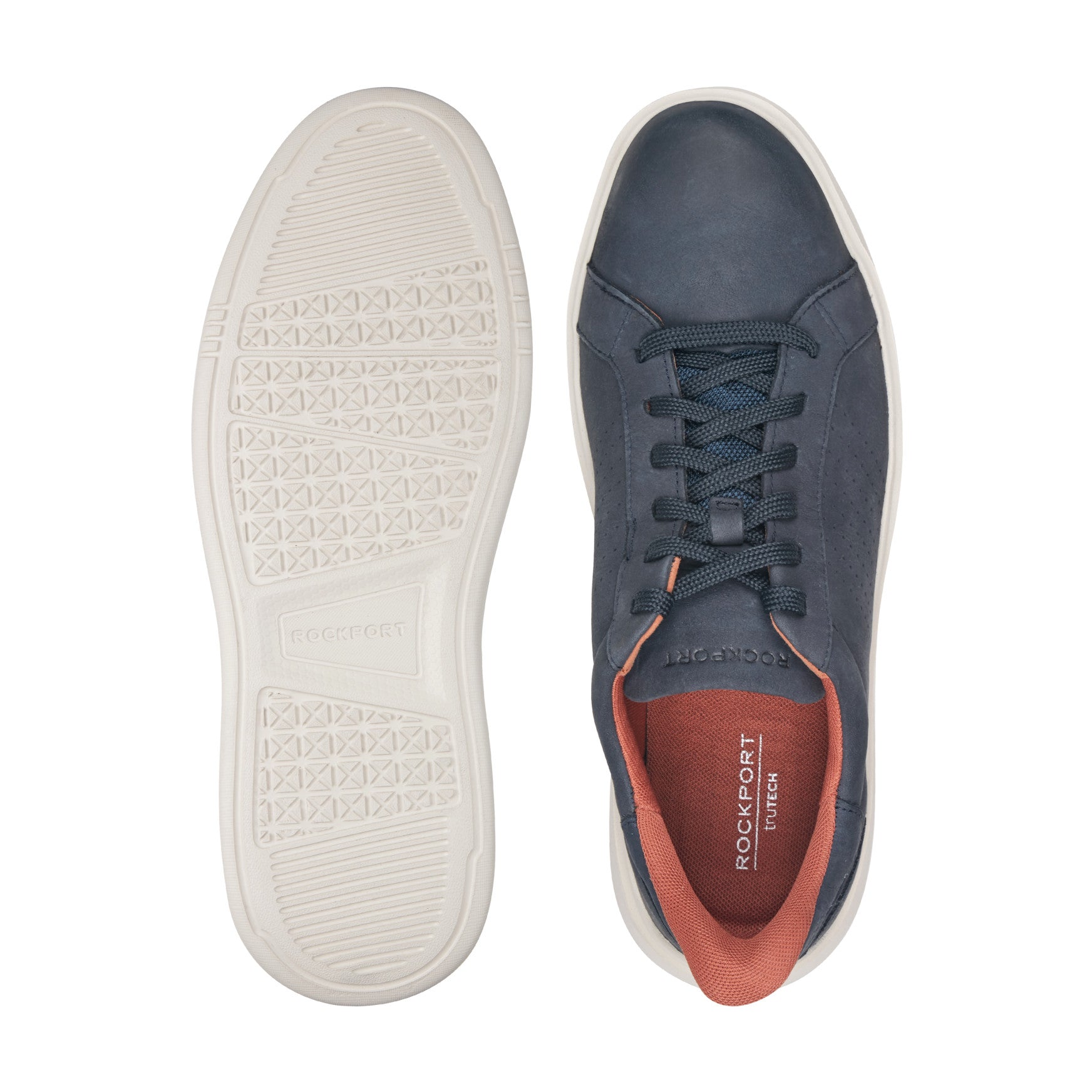 Men Rockport Tristen Step Activated Lace-Up Dark Blue