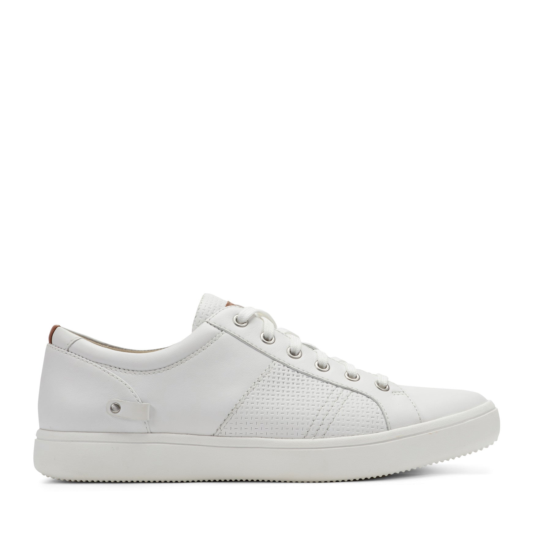 Men Rockport Colle Lace-to-Toe Sneaker White Leather