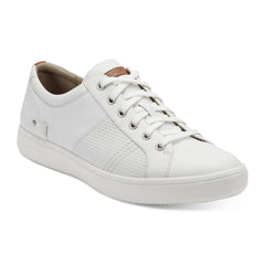 Men Rockport Colle Lace-to-Toe Sneaker White Leather