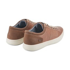 Men Rockport Colle Lace-to-Toe Sneaker Tan Leather