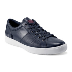 Men Rockport Colle Lace-to-Toe Sneaker Dark Blue Leather