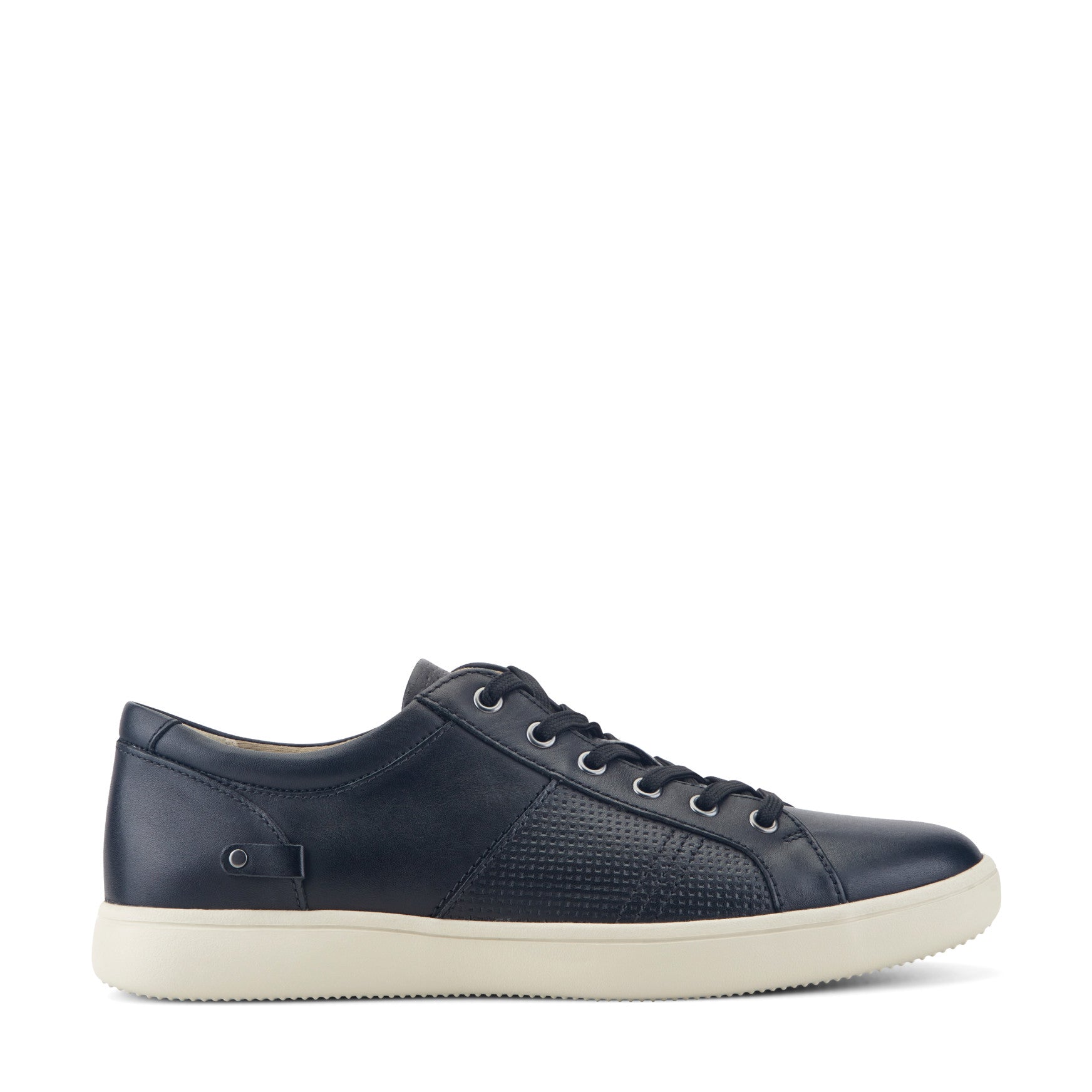 Men Rockport Colle Lace-to-Toe Sneaker Black Leather