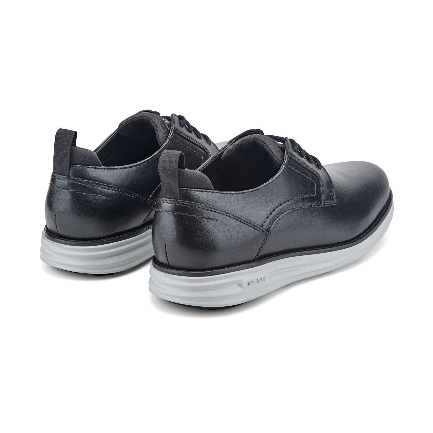 Men Rockport Canton Casual Lace-up Oxford Black Leather