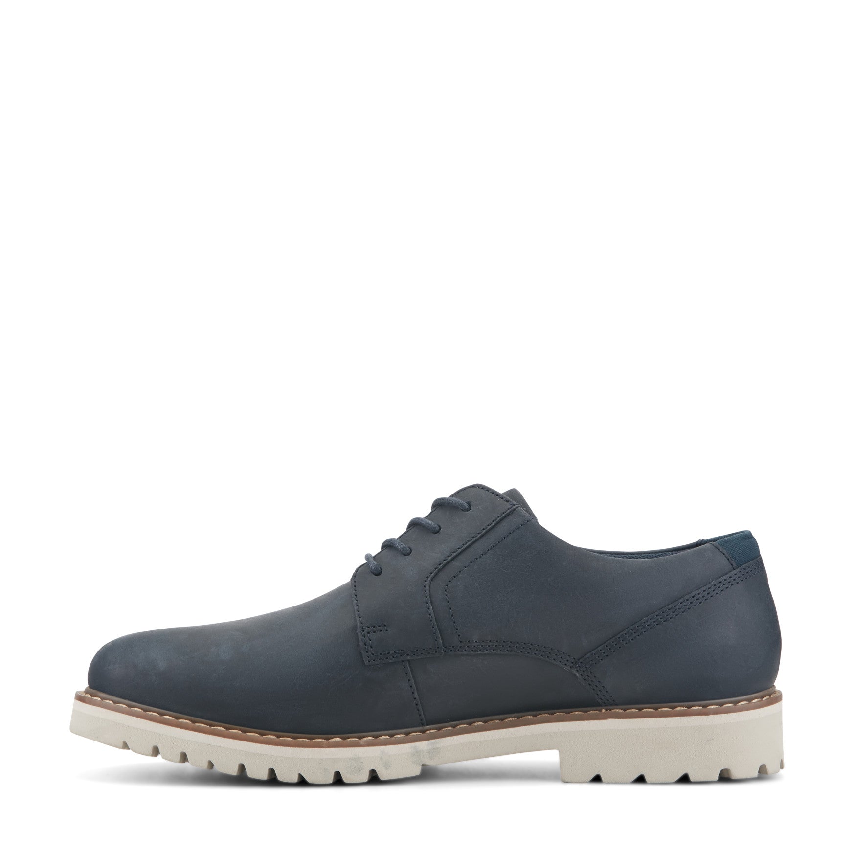 Men Rockport Maverick Plain Toe Oxford New Dress Blues Leather