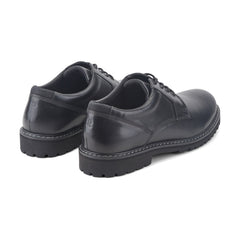 Men Rockport Maverick Plain Toe Oxford Black Leather