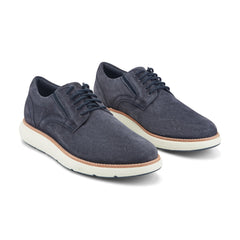 Men Rockport Total Motion Cadman Casual Lace-up Oxford Sneakers Dark Blue Suede