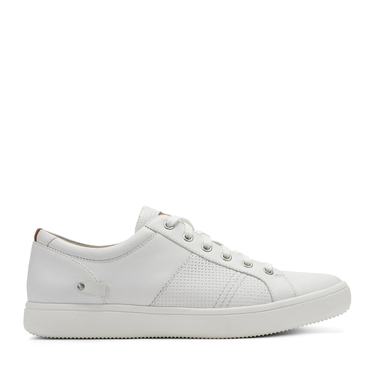 Men Rockport Colle Lace-to-Toe Sneaker White Leather