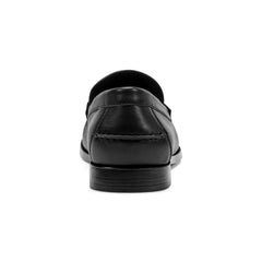 Men Rockport Whit Classic Bit Loafers Black Matte Leather