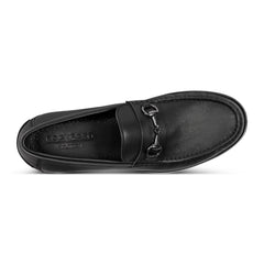 Men Rockport Whit Classic Bit Loafers Black Matte Leather