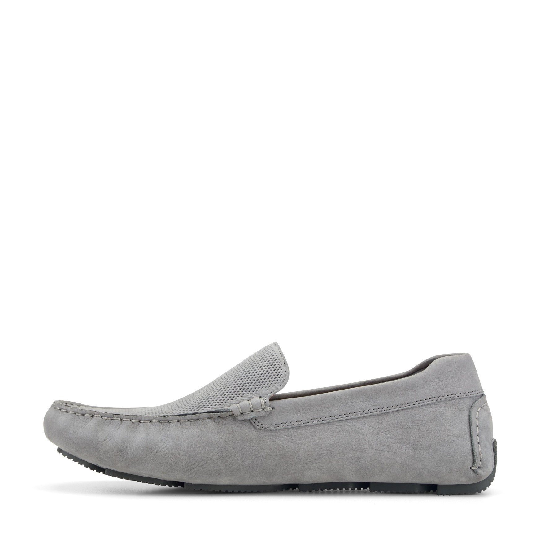 Men Rockport Rodger Loafers Light Gray Suede