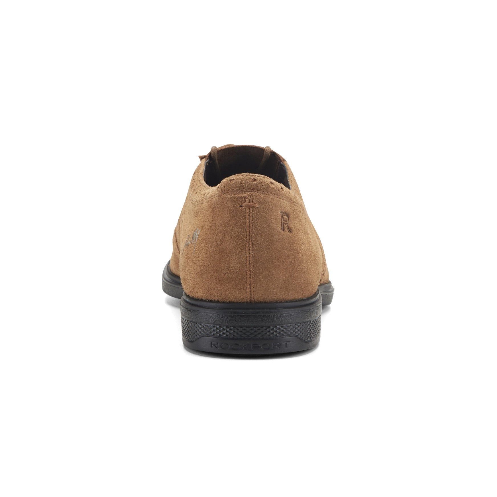 Men Rockport Keegan Dress Wing Tip Lace-up Oxfords Cognac Suede